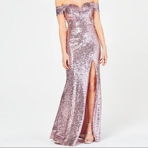 Pink sequin dress - B Darlin Macys Size 3/4